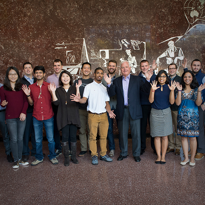 Group of people pose from Swartz Center for Entrepreneurship